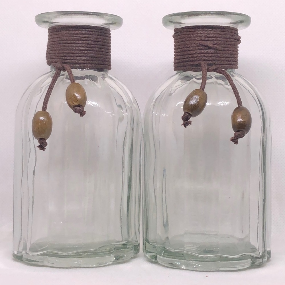 Pier 1 Diffusers Empty Reusable / Refillable Brown Rope with Tassels Like New